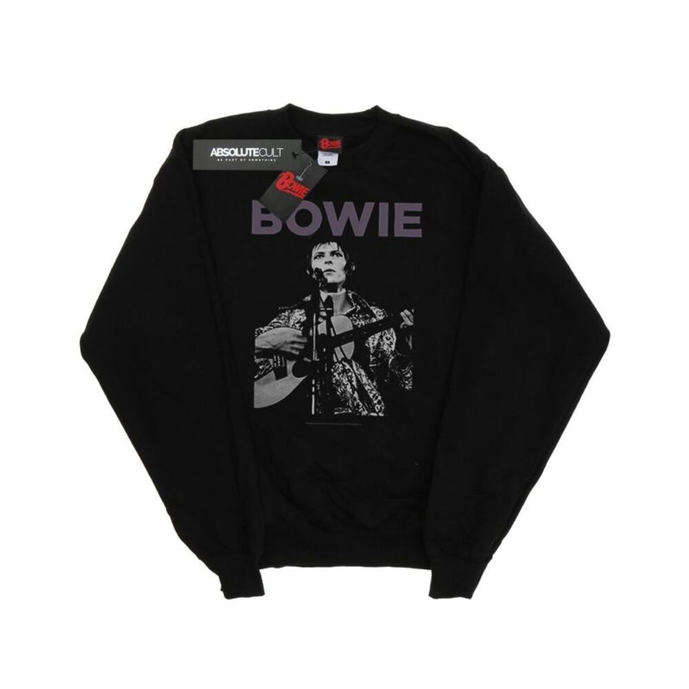 David Bowie Mens Rock Poster Sweatshirt / Black